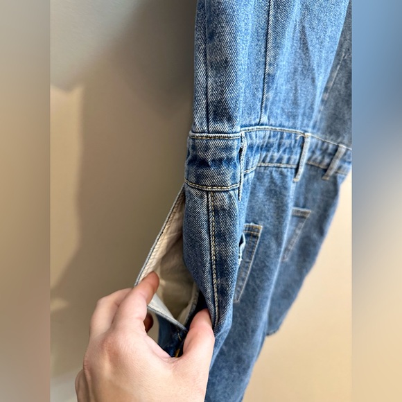 Lioness "U Know What's Up" Denim Romper Size M Princess Polly - Picture 6 of 9